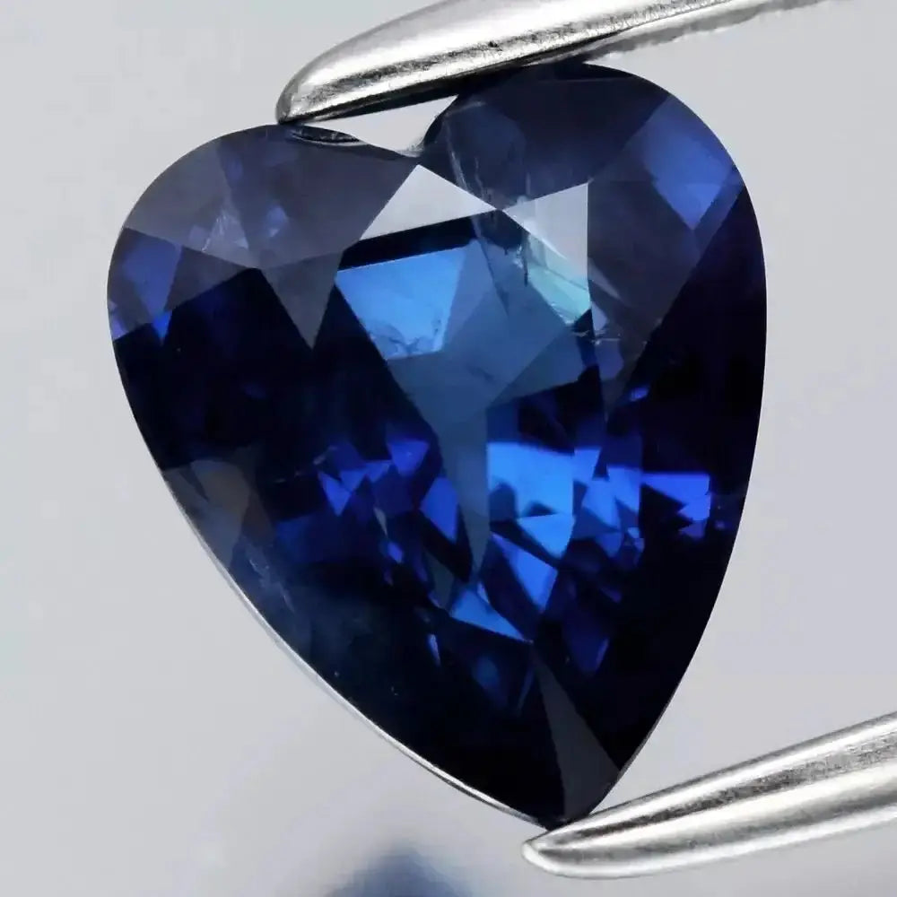 1.64ct Heart Cut Ceylon Royal Blue Sapphire