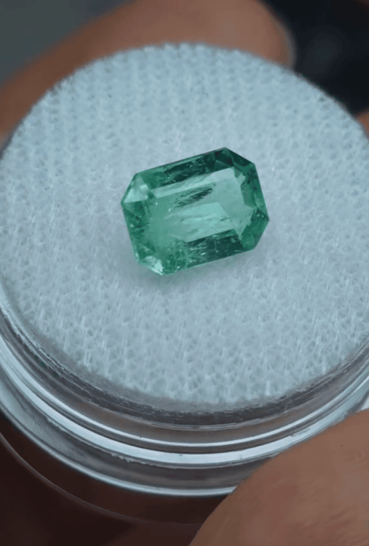 1.60ct Octagon Cut Colombian Emerald